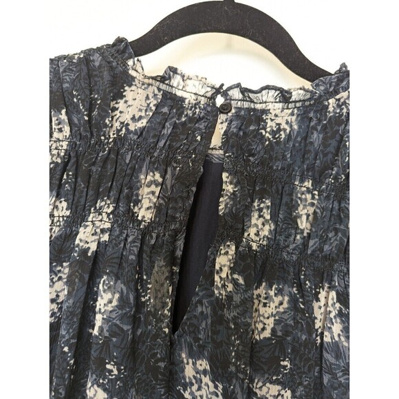 JOIE Dress Women Plus Size XXL Blue Baltic Print Sleeveless Chiffon Babydoll NWT - Picture 6 of 12